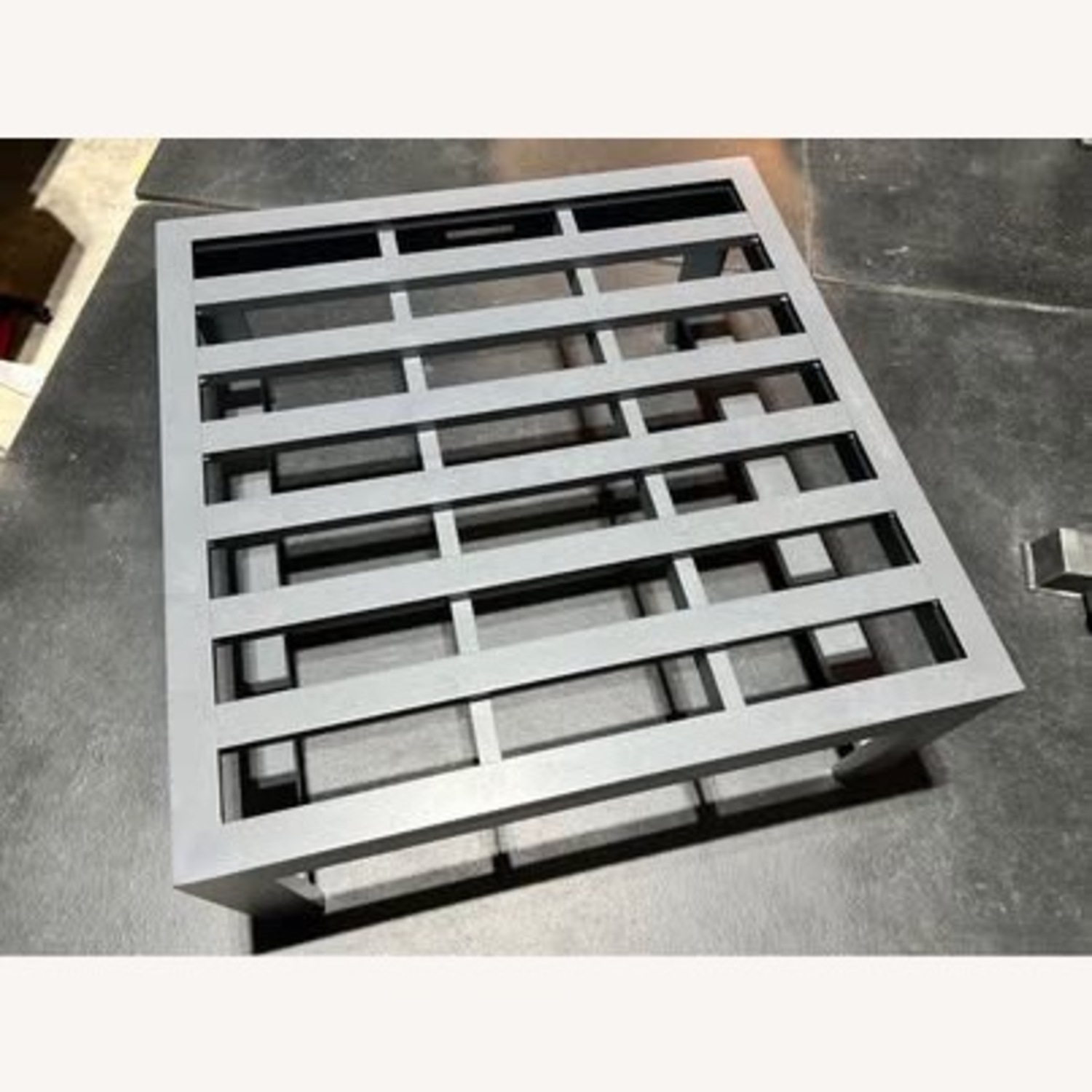 Pottery Barn Indio Metal Large Ottoman - image-1