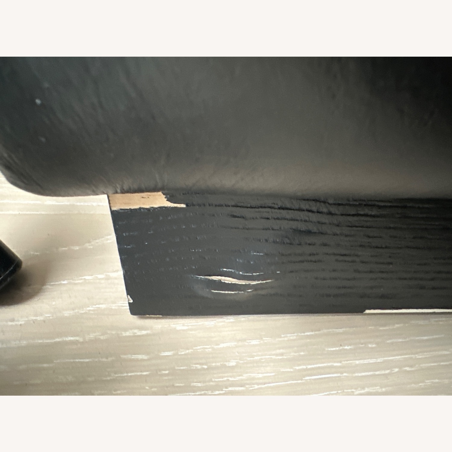 CB2 Forte Channeled Leather Sofa - image-8