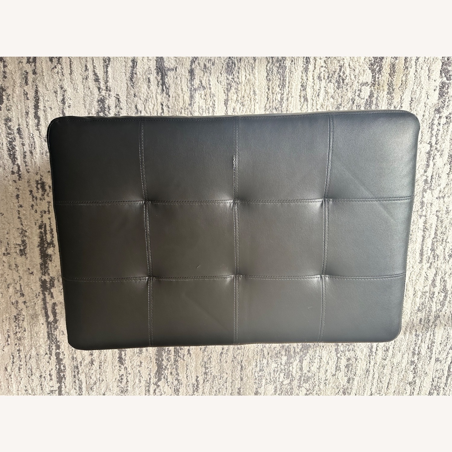 Black Leather Media Storage - image-1