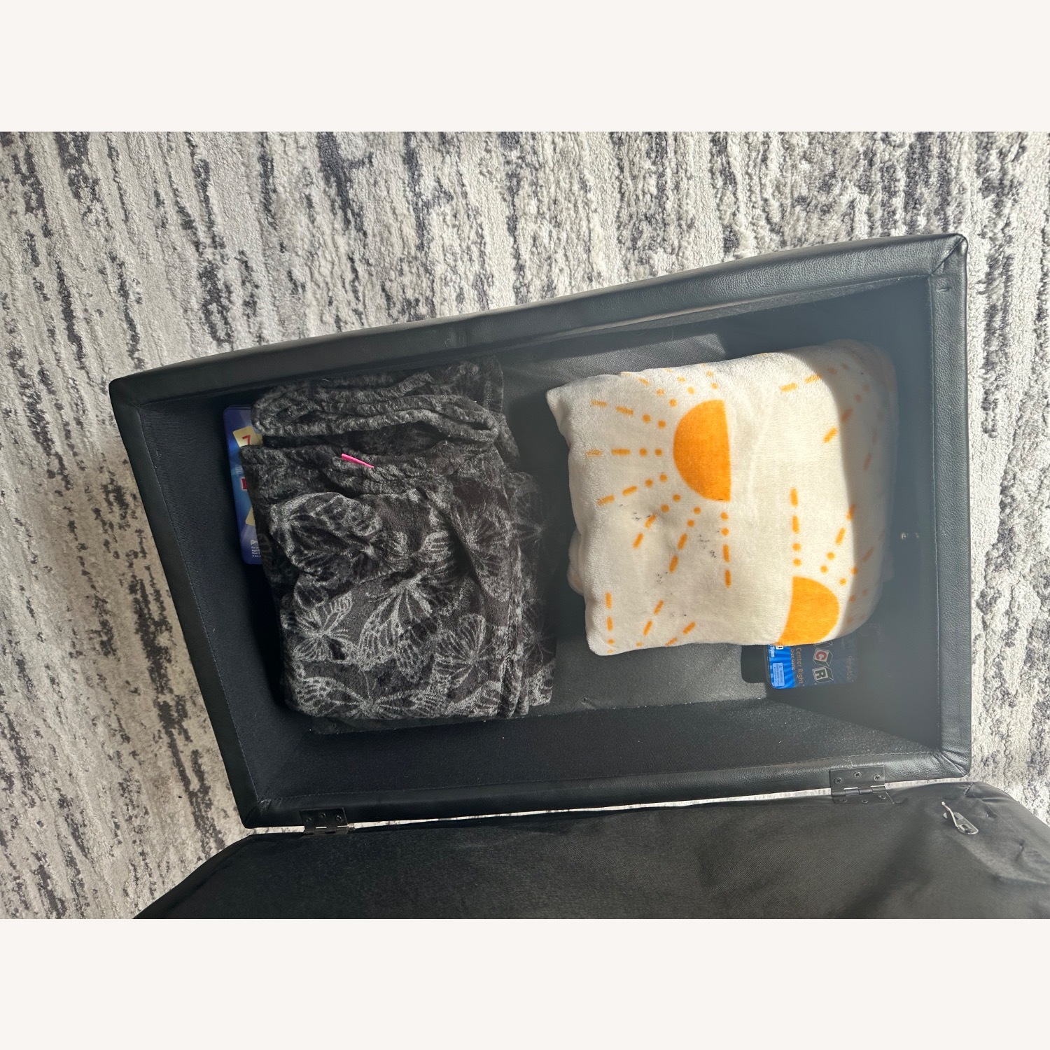 Black Leather Media Storage - image-4