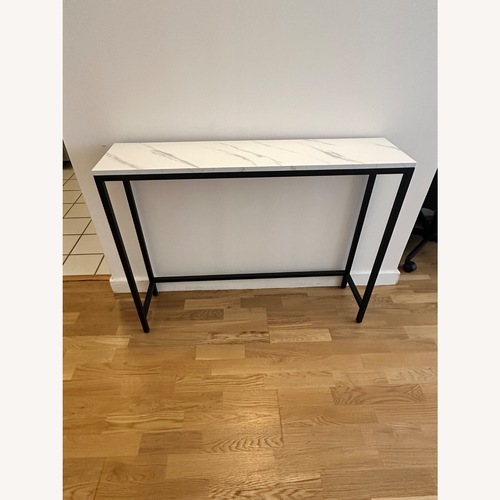 Used Light Gray Entry Table for sale on AptDeco