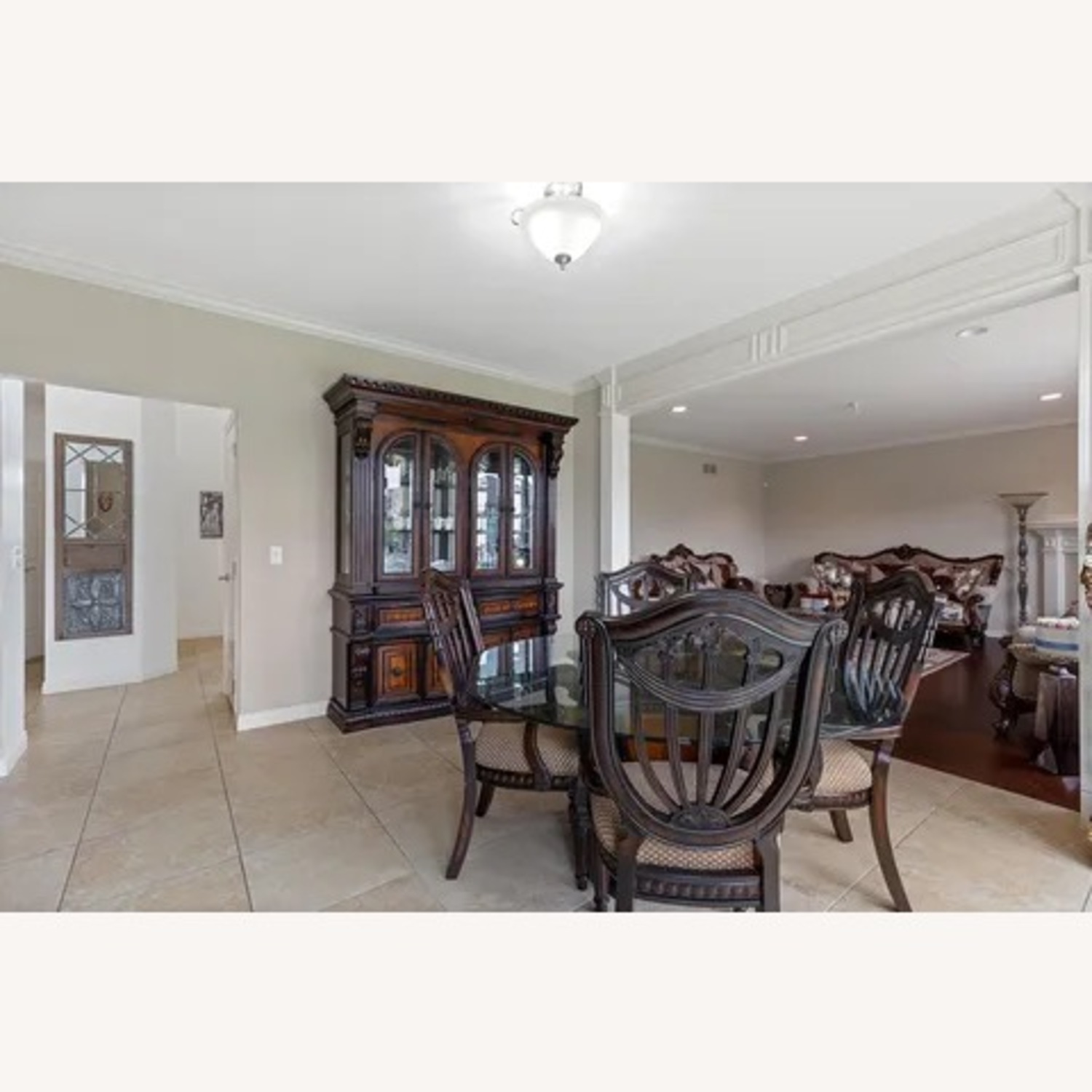 Vintage/Antique Dark Brown Dining Table - image-2