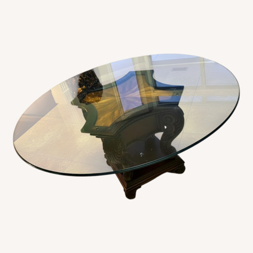 Used Vintage/Antique Dark Brown Dining Table for sale on AptDeco