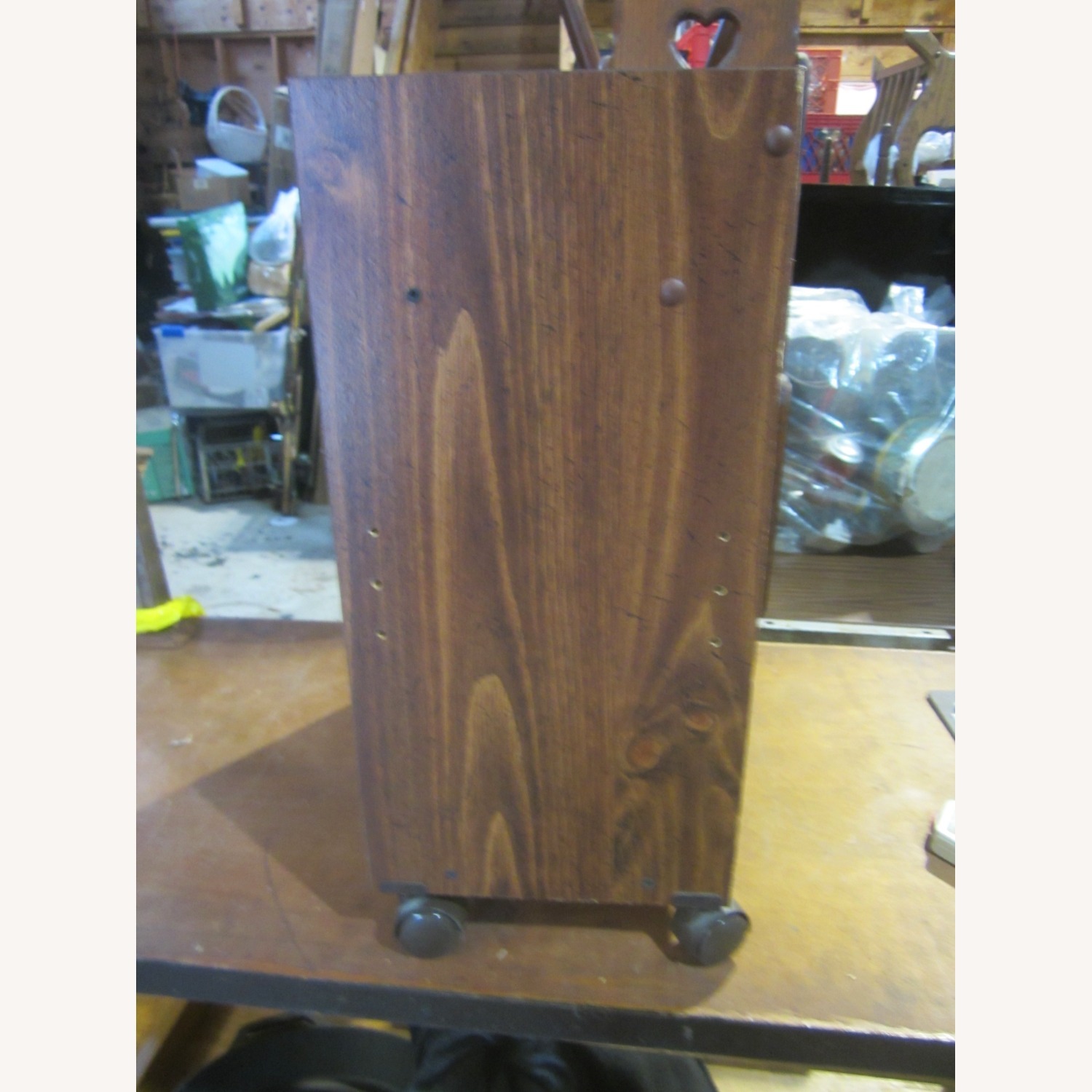 Vintage/Antique Finds Dark Brown Media Storage - image-3