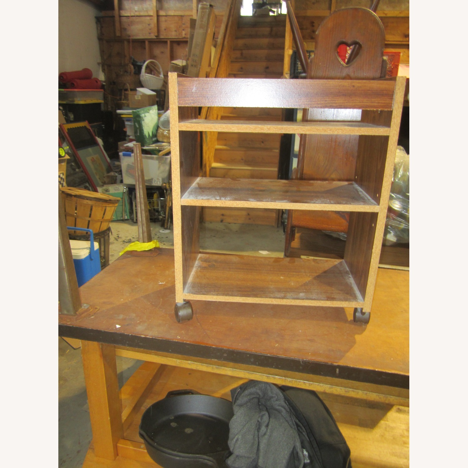 Vintage/Antique Finds Dark Brown Media Storage - image-4