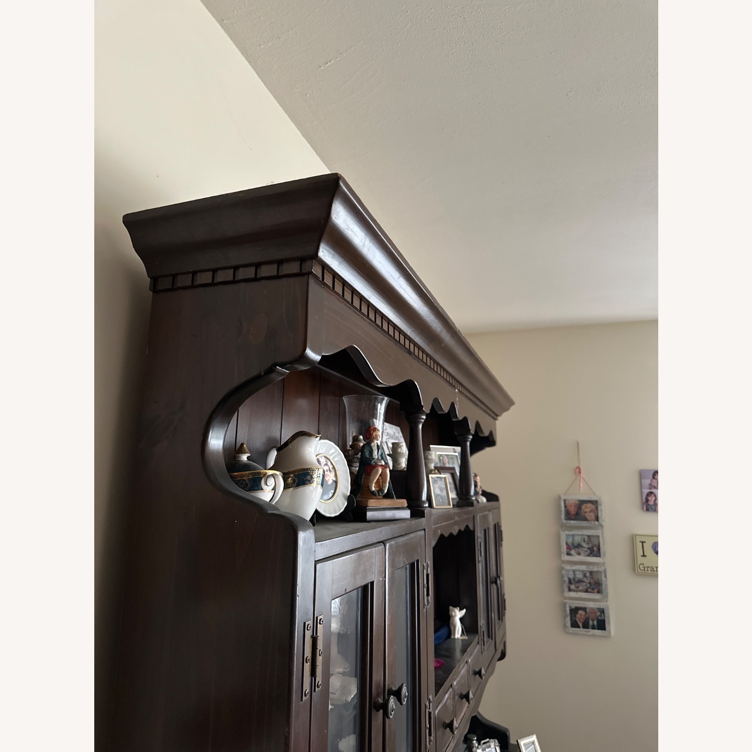 Solid Pine 2 Pc Hutch - image-4