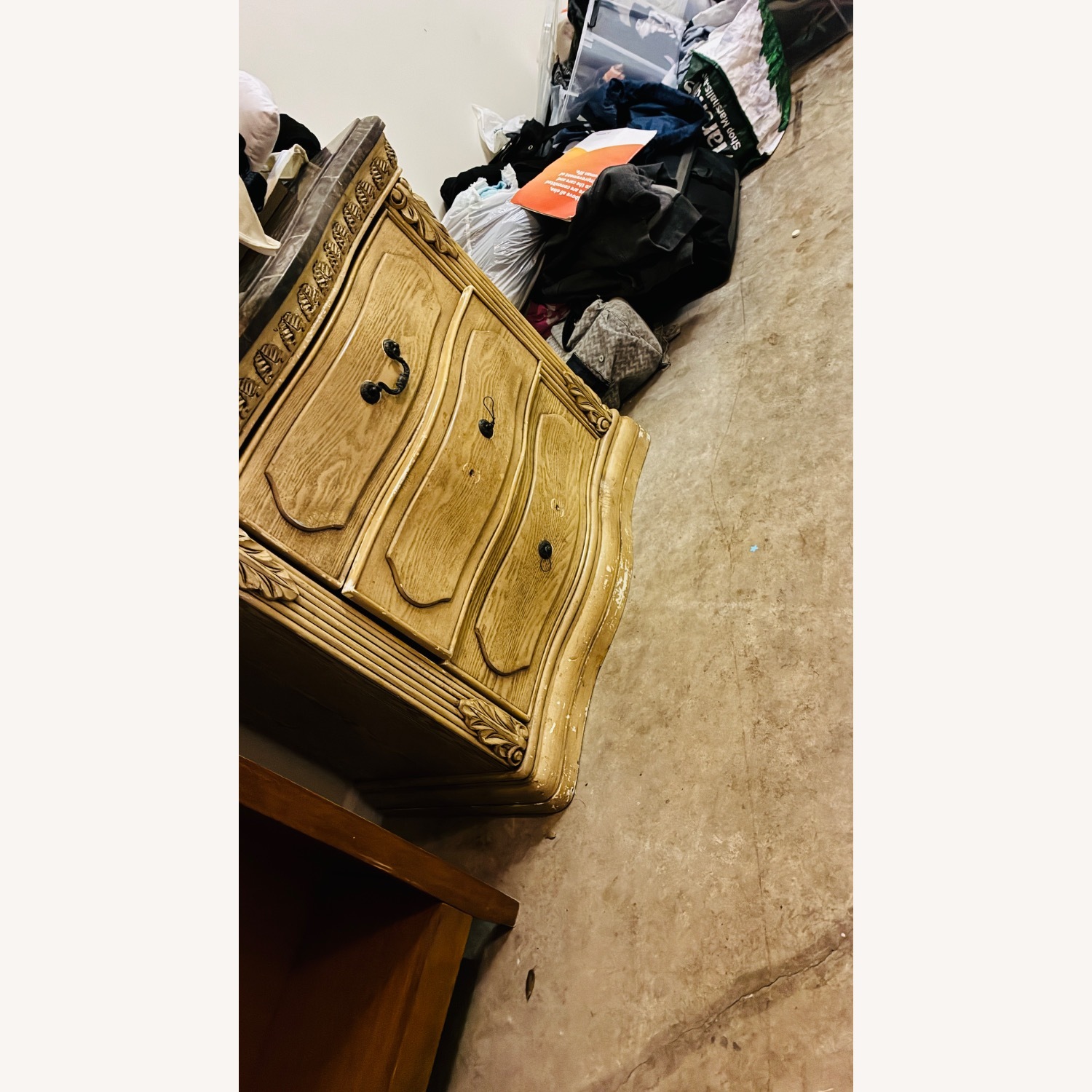 Ashley Furniture Dark Brown Marble Dresser - image-2