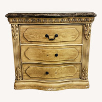 Ashley Furniture Dark Brown Marble Dresser