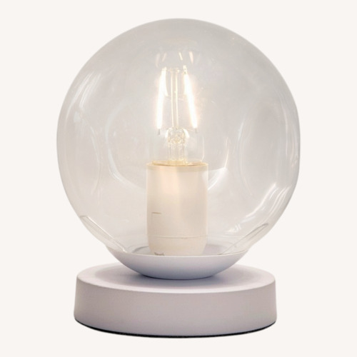 Used Tarogo Transparent Glass Table Lamp for sale on AptDeco