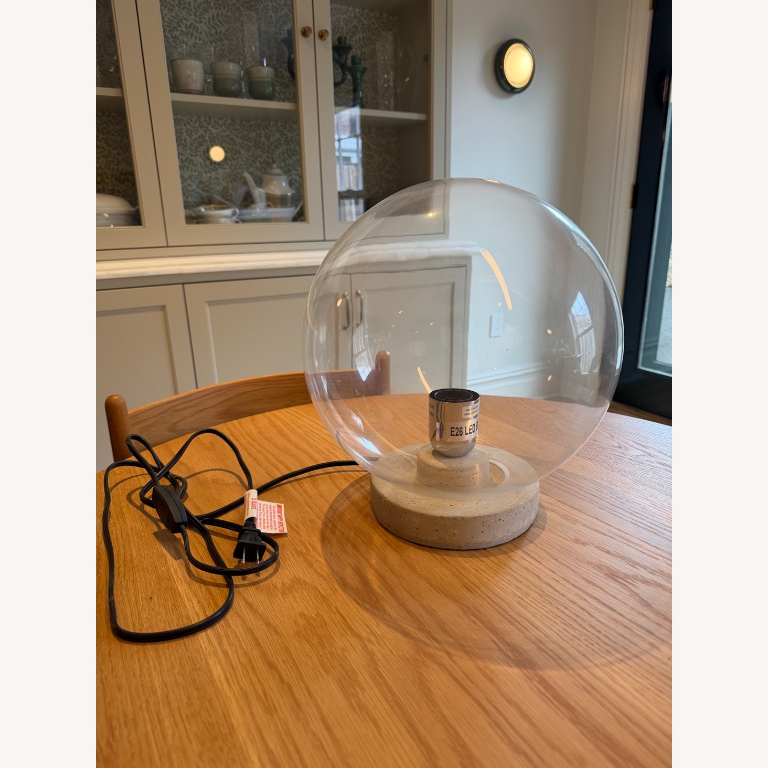 Tarogo Transparent Glass Table Lamp - image-1