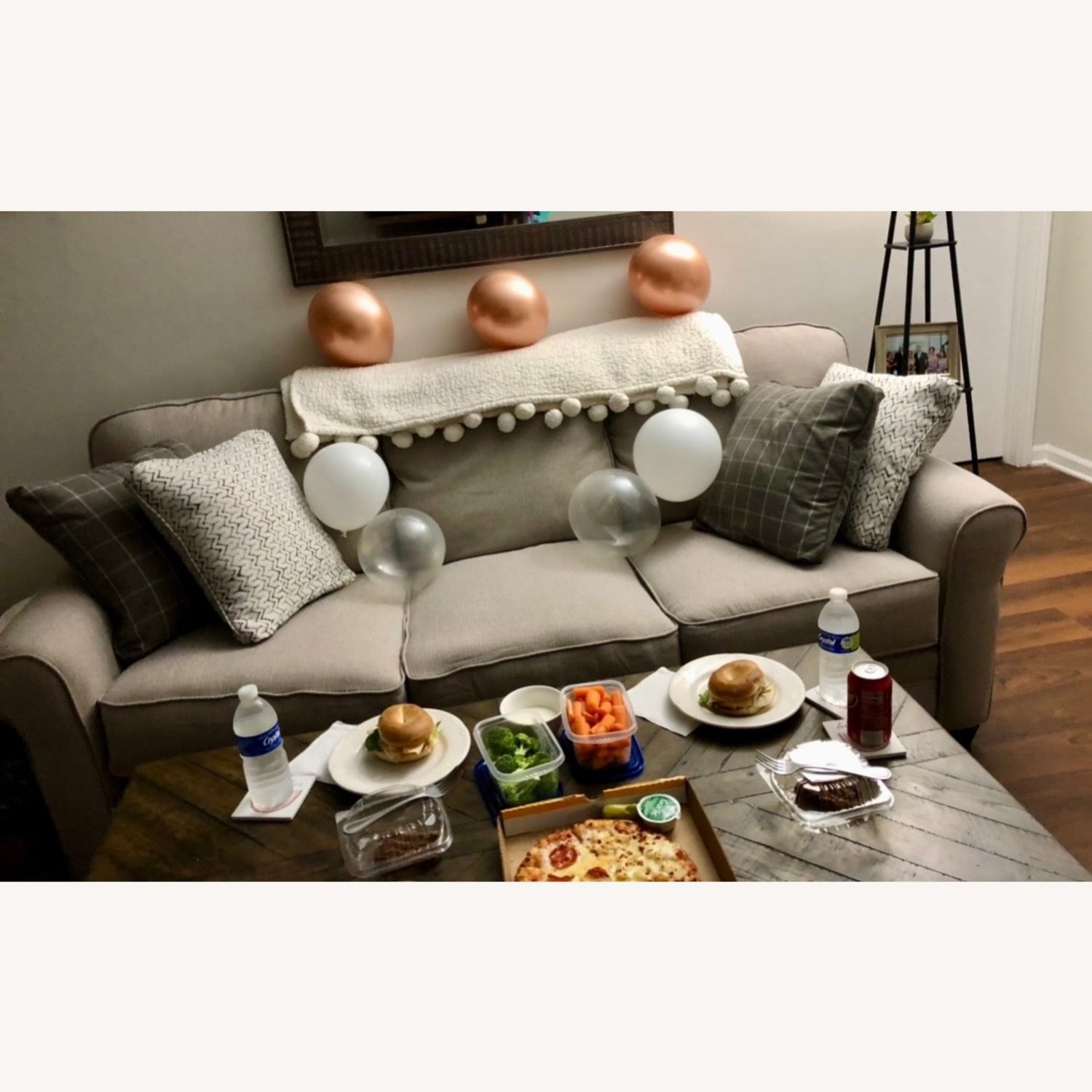 Natural Fabric 3+ Seater Sofa - image-3