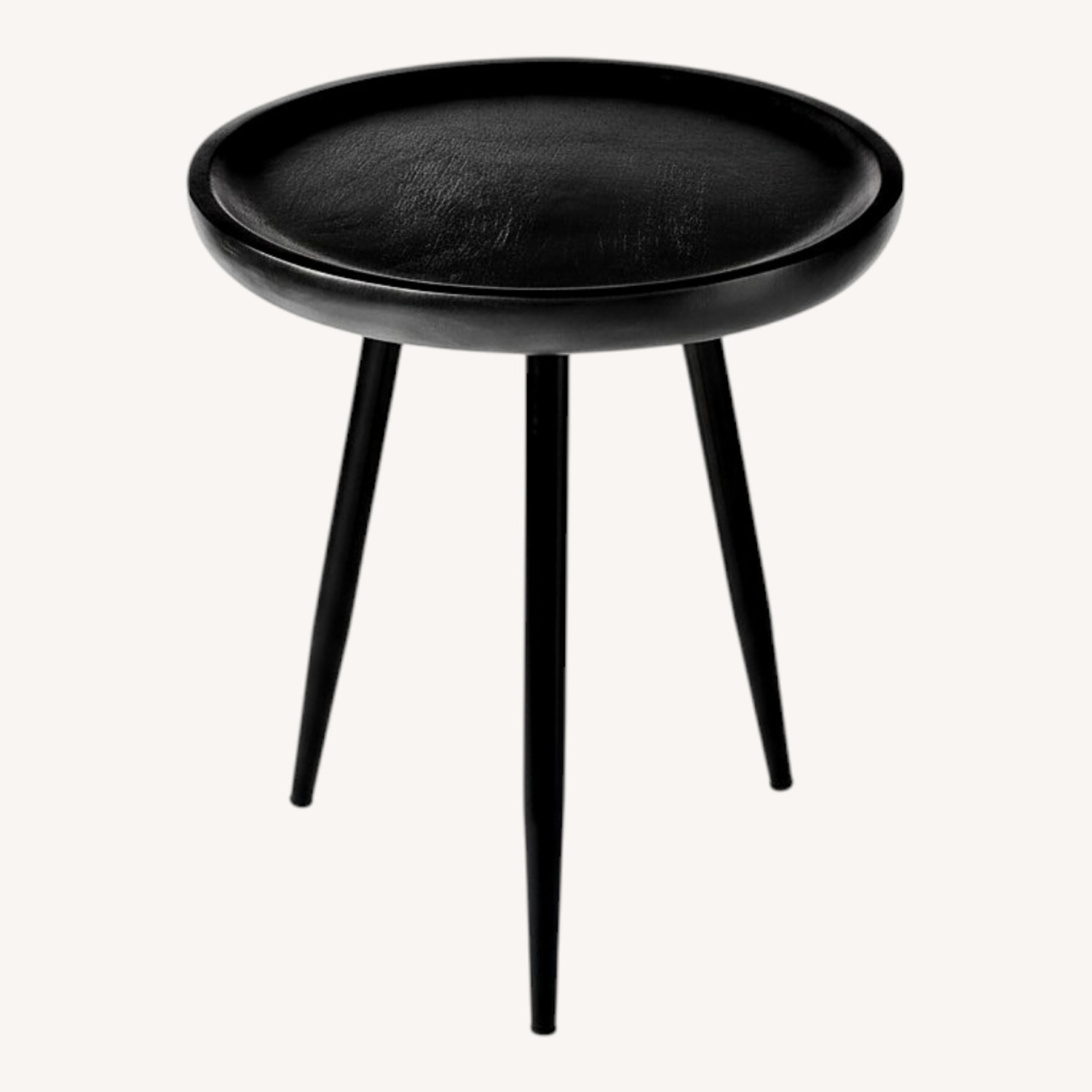 Dilan Tri Pin Black Wood Side Table - image-0