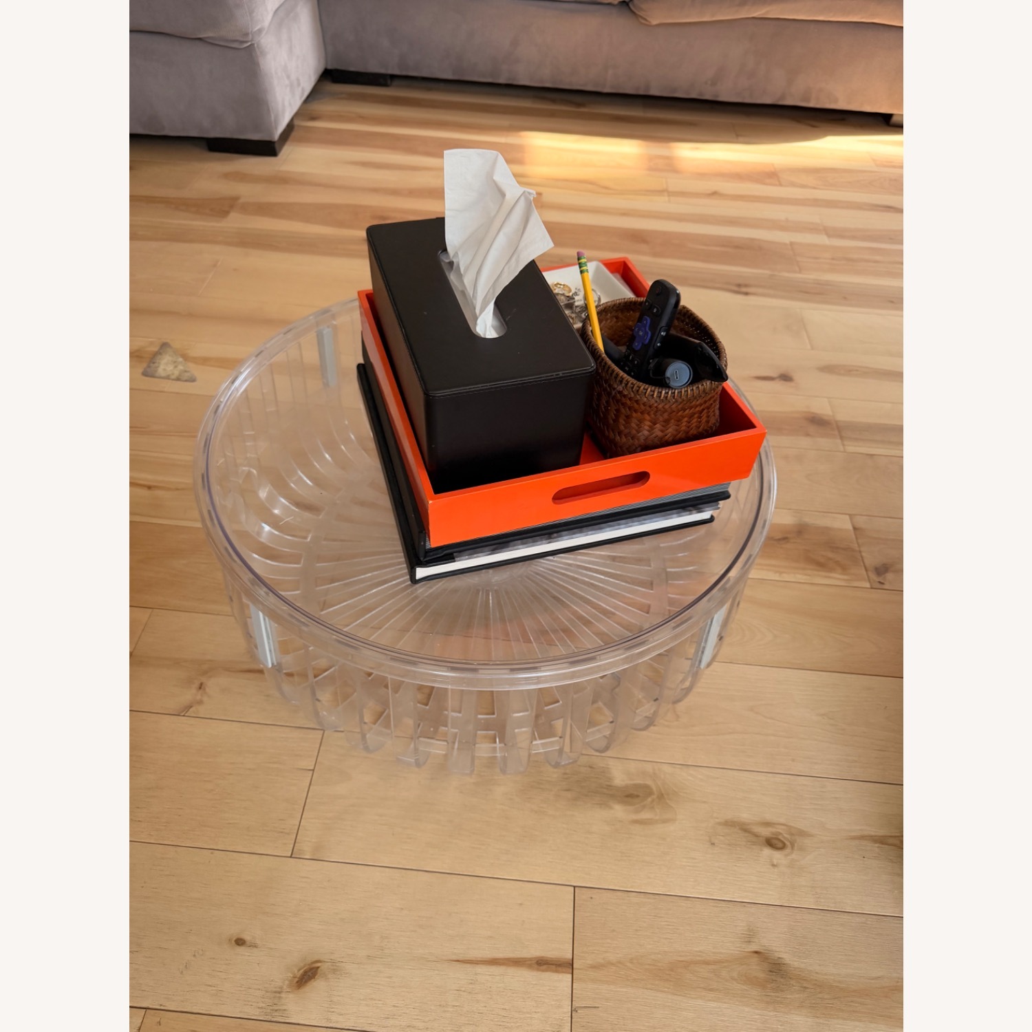 Philippe Starck Transparent Plastic Coffee Table - image-2