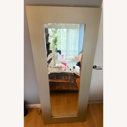 Used West Elm Silver Metal Floor Mirror for sale on AptDeco