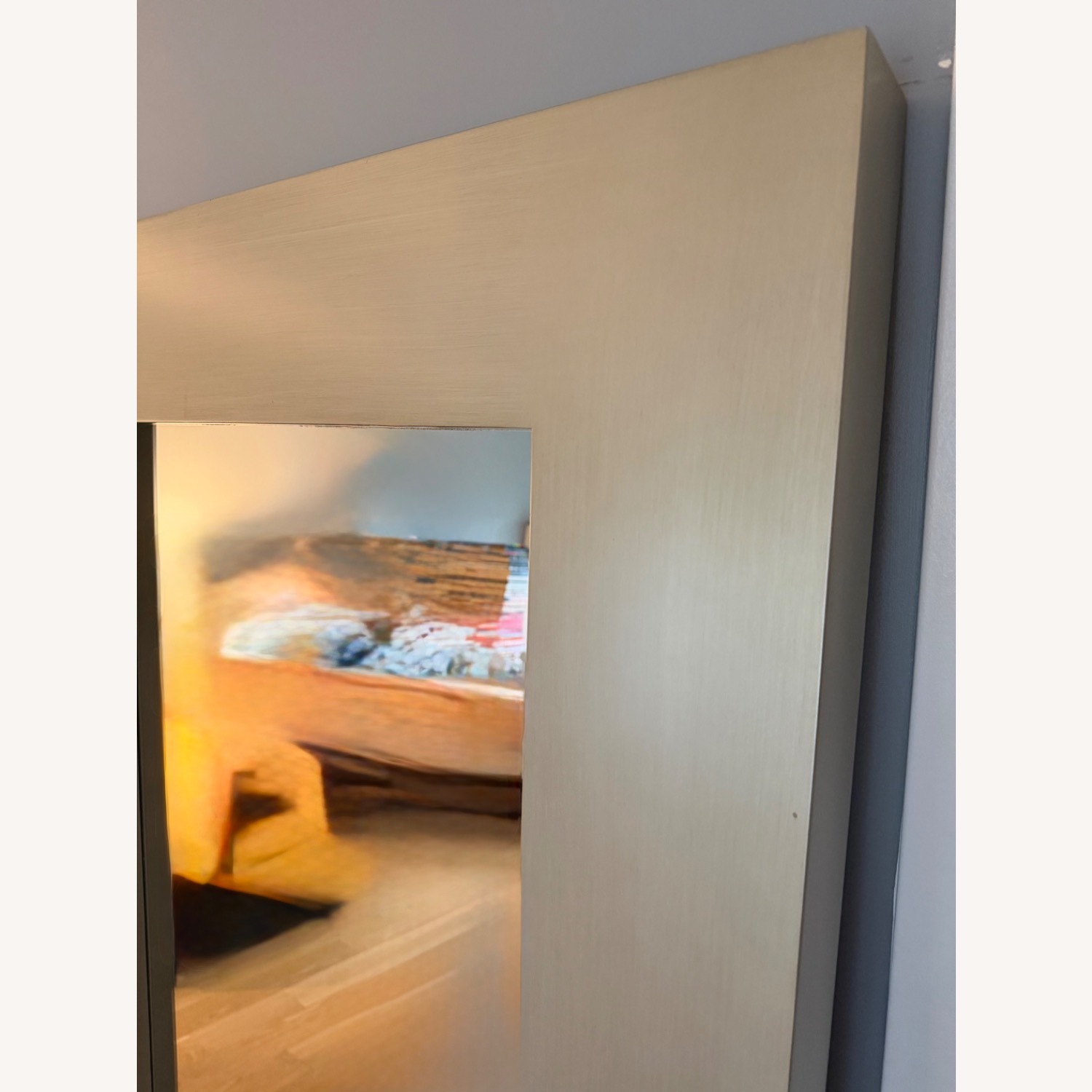 West Elm Silver Metal Floor Mirror - image-3