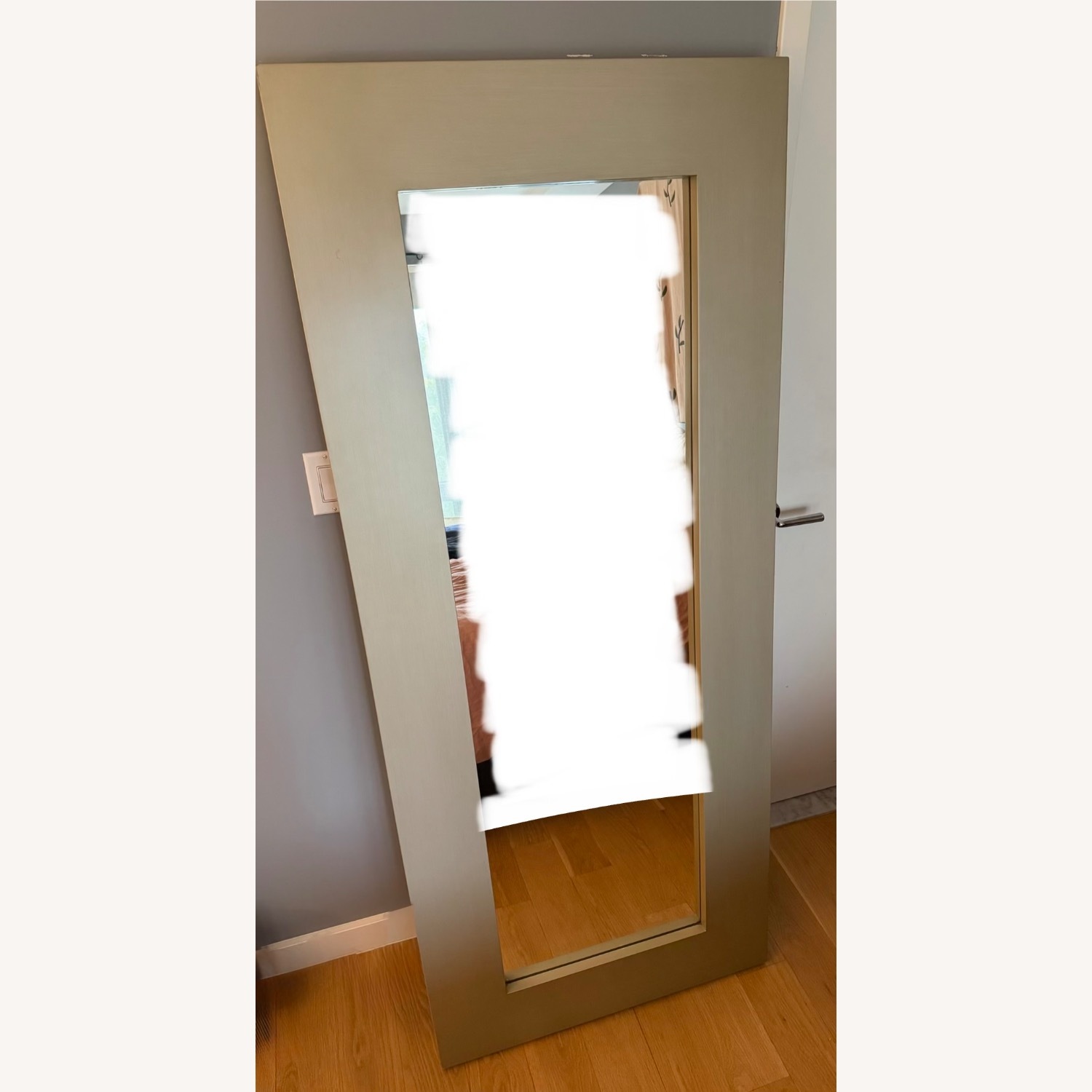 West Elm Silver Metal Floor Mirror - image-2