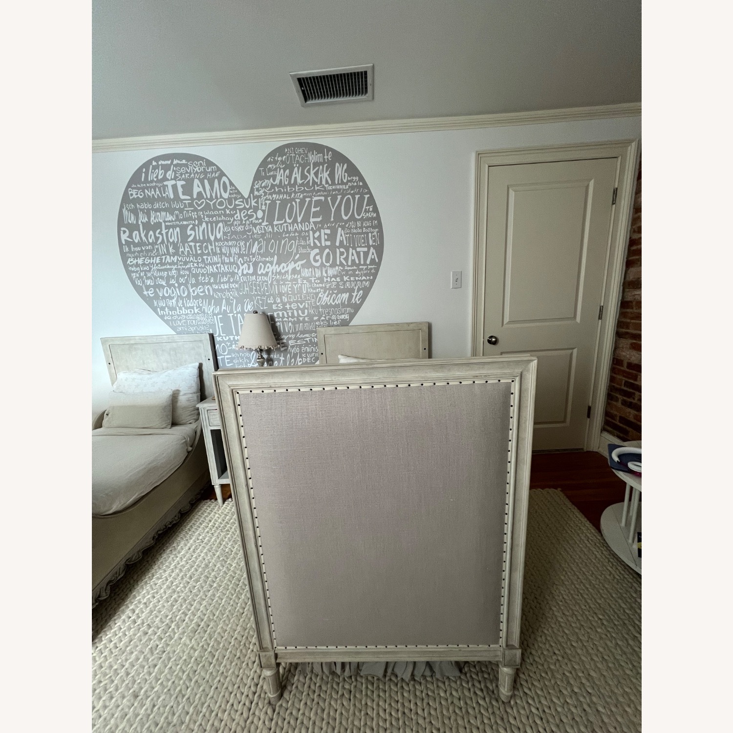 Restoration Hardware Marcelle Upholstered Crib - image-6