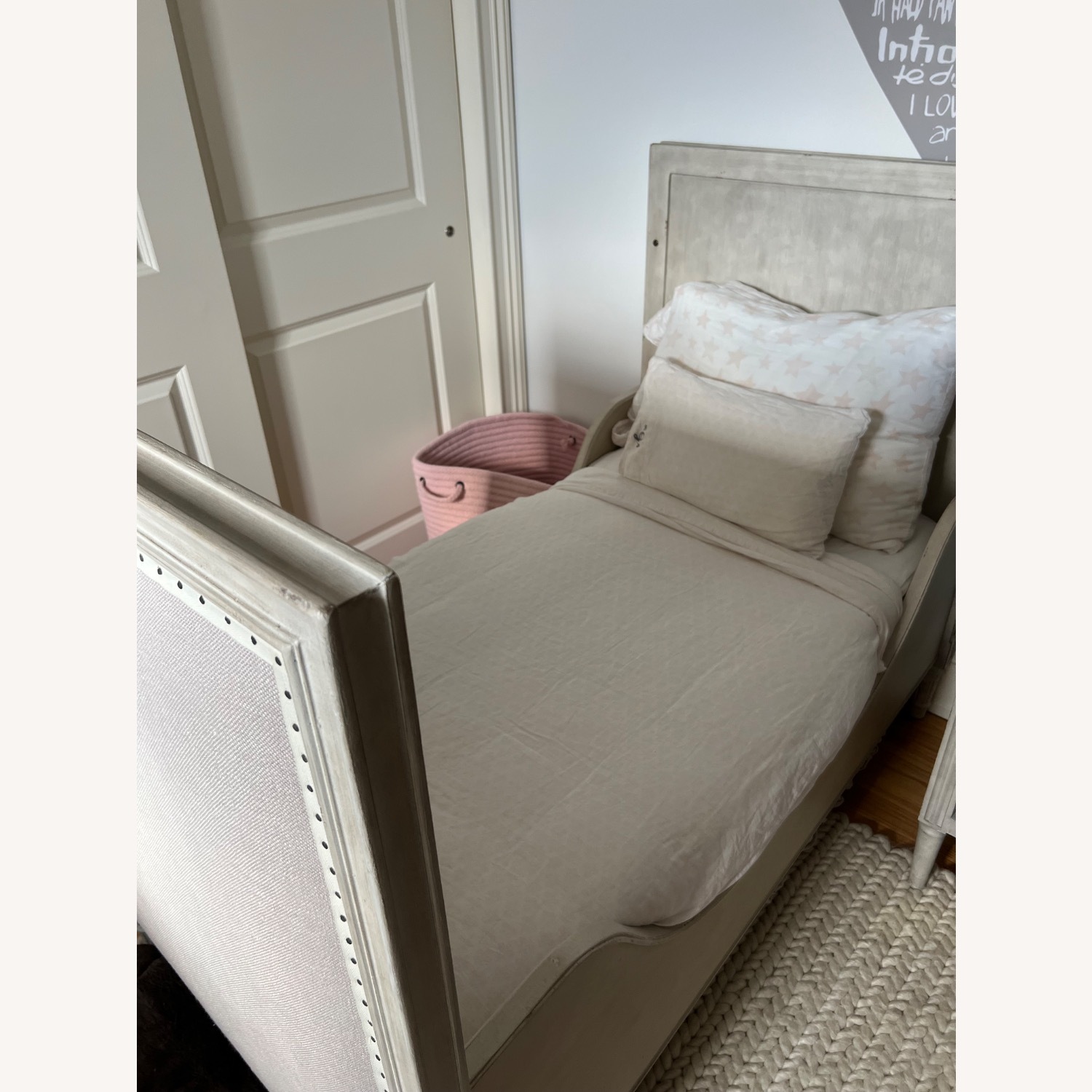 Restoration Hardware Marcelle Upholstered Crib - image-11