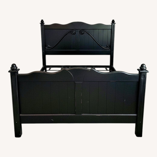 Used Thomasville Furniture Industries Black Queen Bed for sale on AptDeco