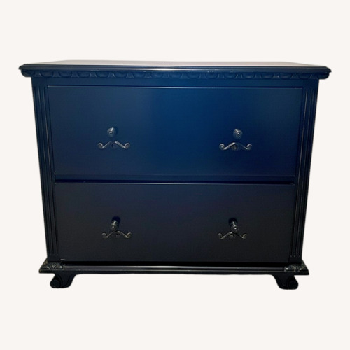 Used Thomasville Furniture Industries Black Wood Chest for sale on AptDeco