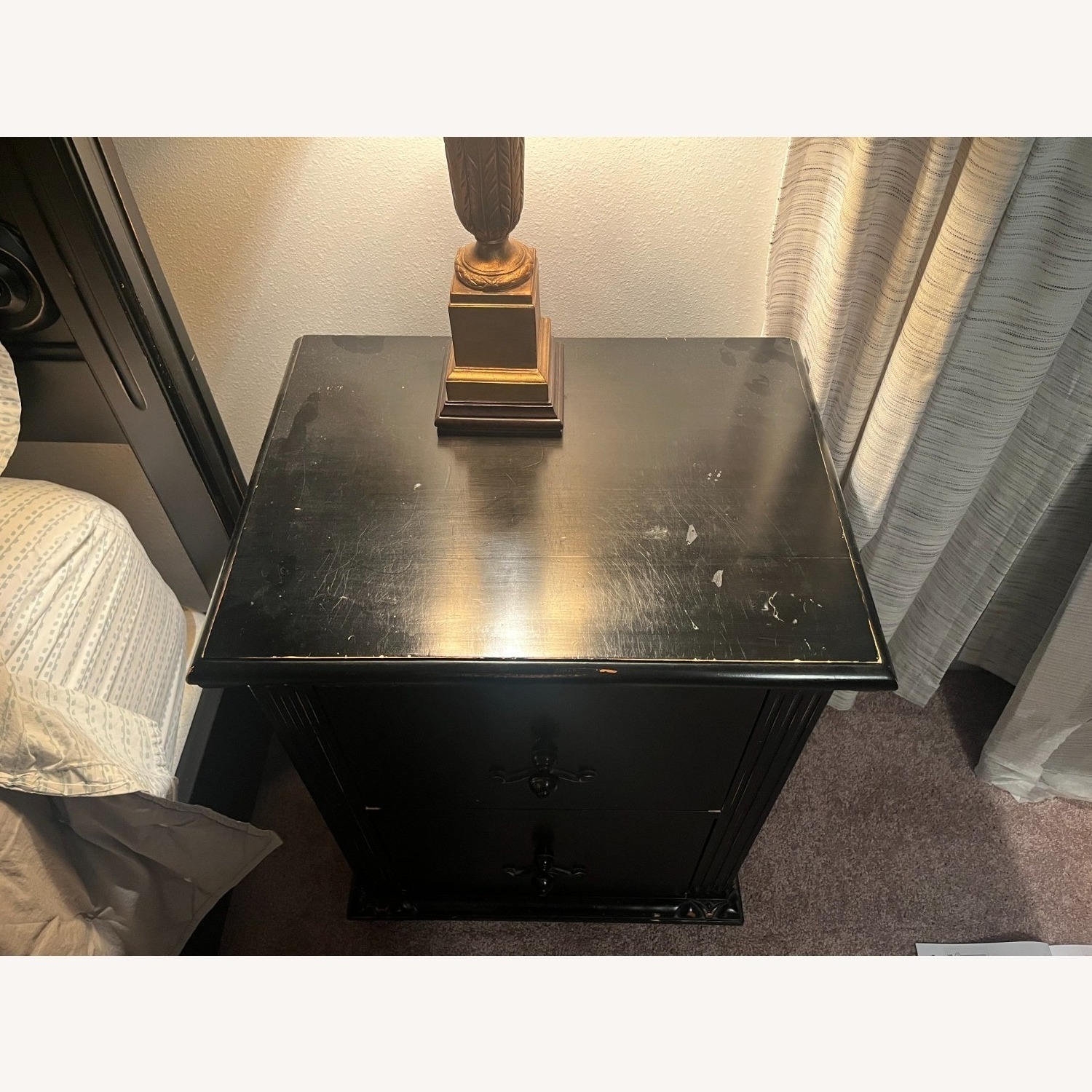 Thomasville Furniture Industries Black Nightstand - image-3