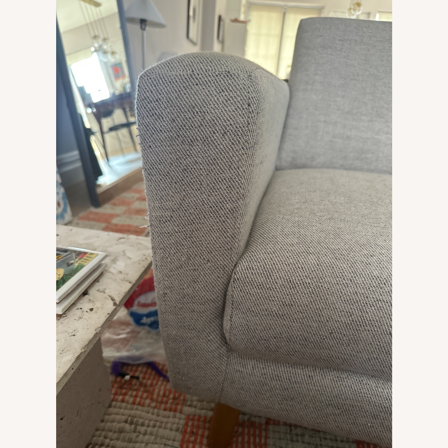 West Elm Oliver Light Gray 3+ Piece Sectional - image-2