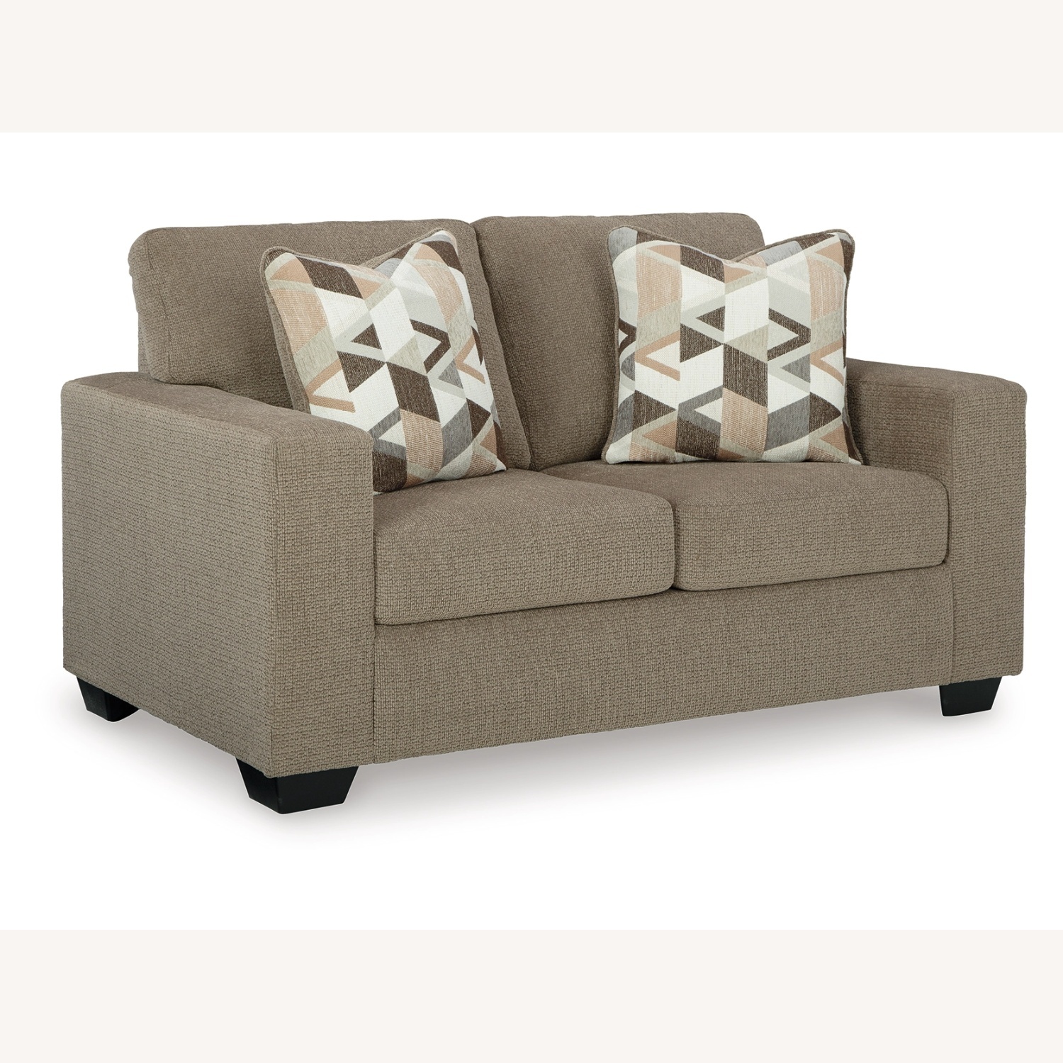 Ashley Furniture Bristaview Light Gray Fabric Loveseat - image-5