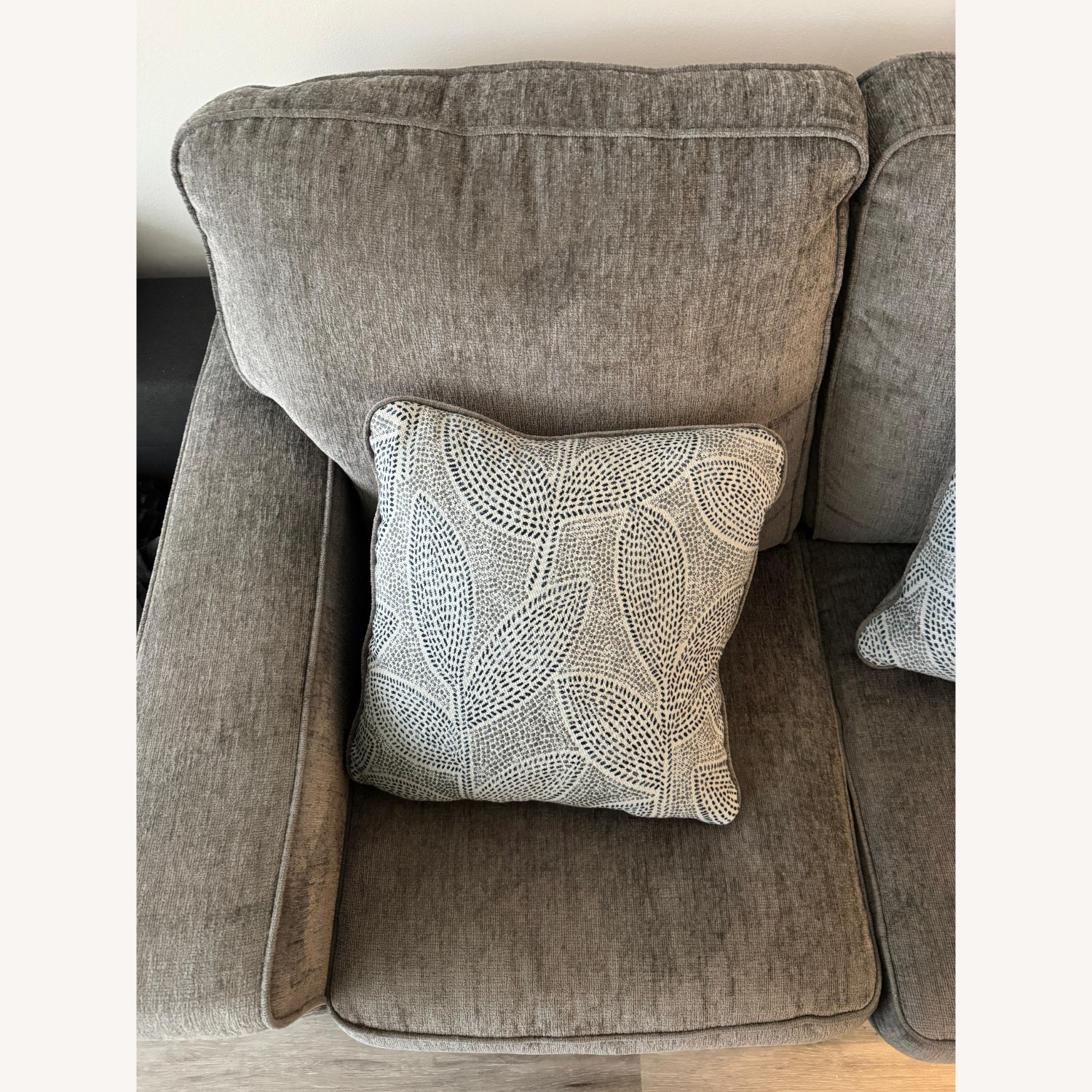 Ashley Furniture Bristaview Light Gray Fabric Loveseat - image-3