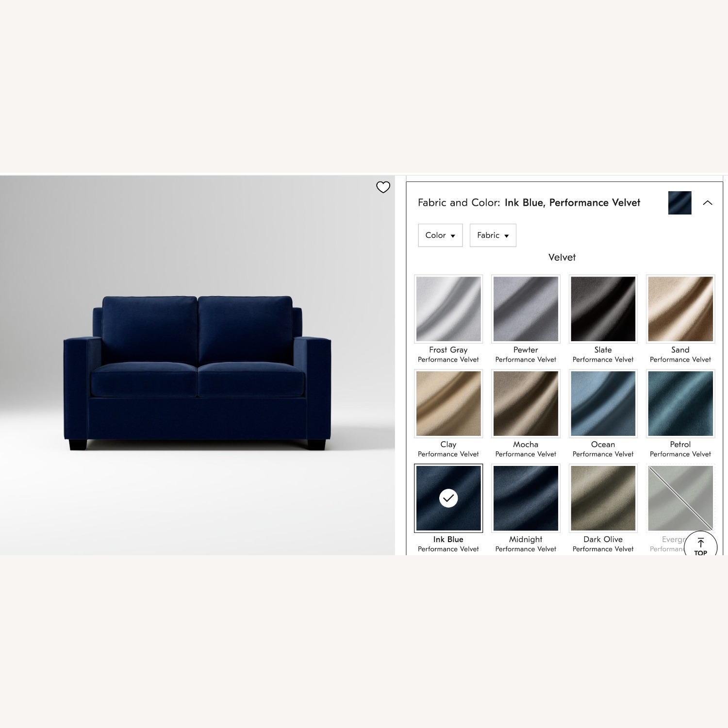 West Elm Henry Blue Velvet Sleeper Sofa - image-6