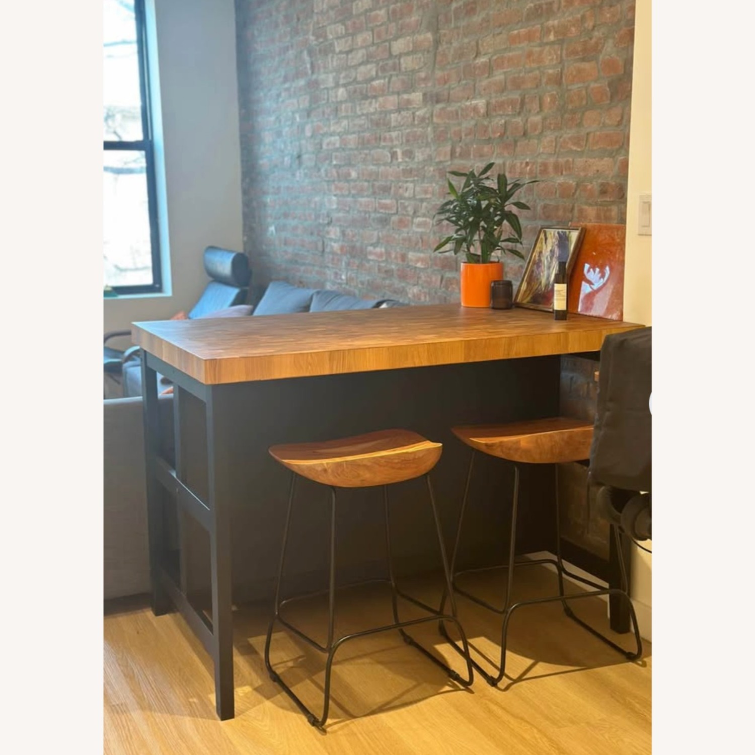 IKEA VADHOLMA Black Kitchen Island - image-5