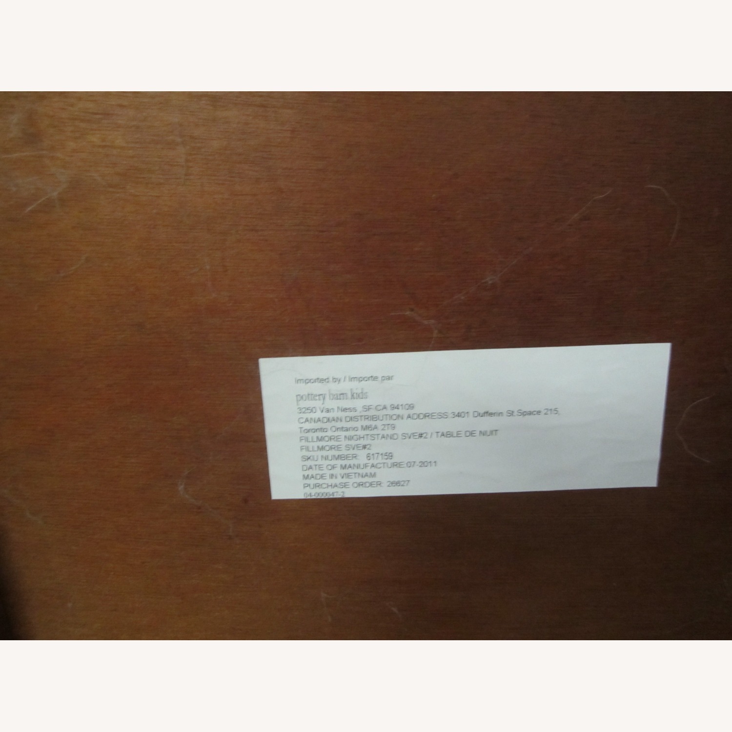 Pottery Barn Kids Blue Wood Nightstand - image-9