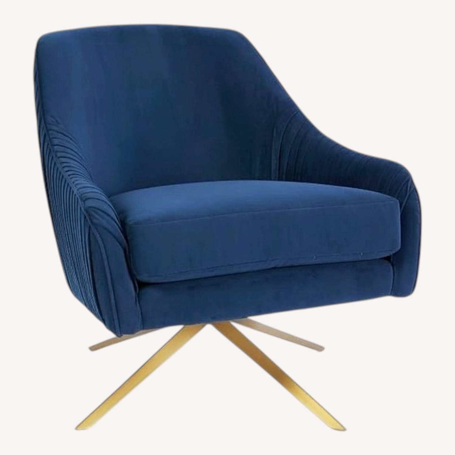 West Elm Roar & Rabbit Velvet Chair - image-0
