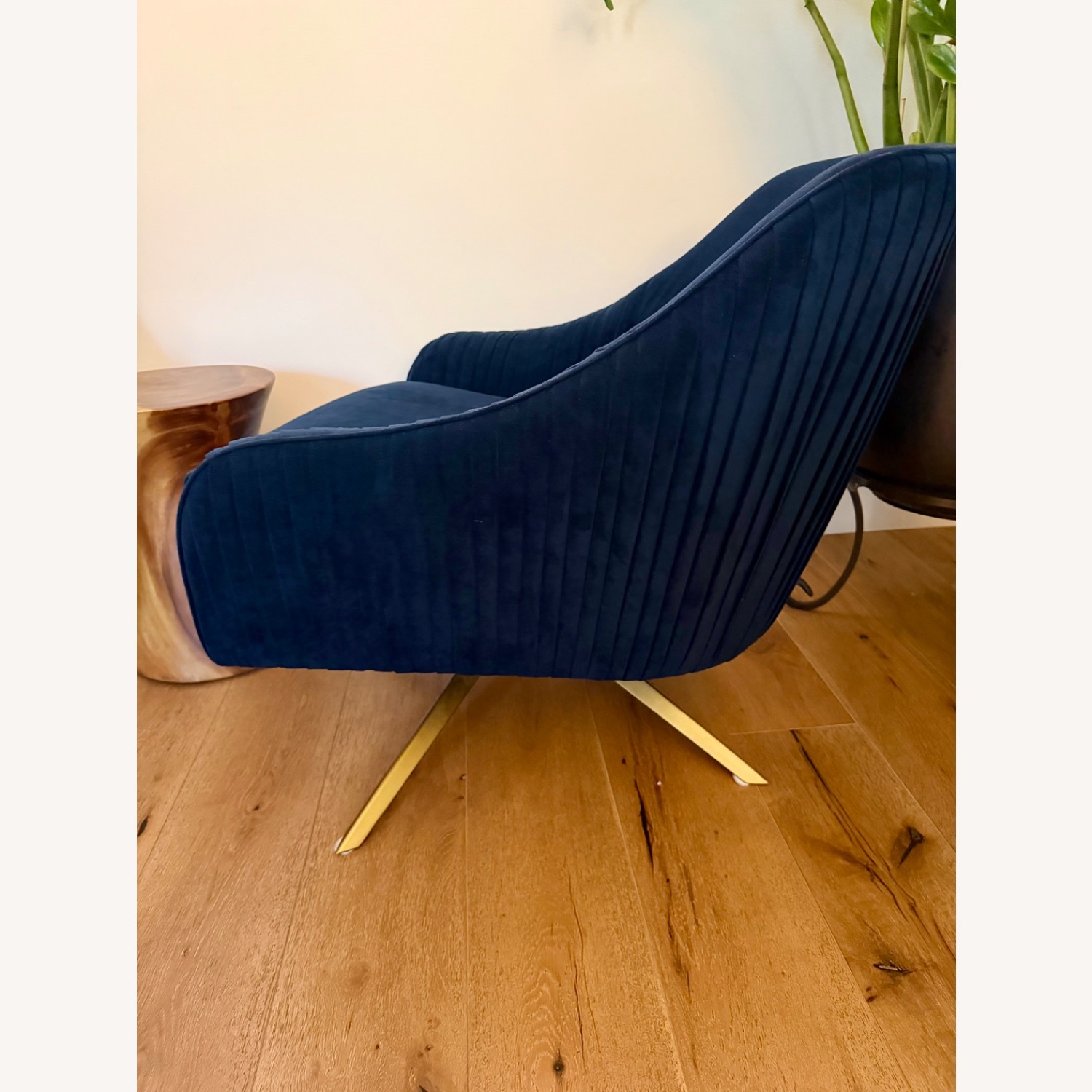 West Elm Roar & Rabbit Velvet Chair - image-5