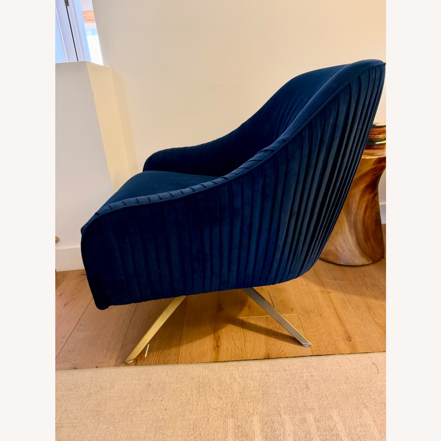 West Elm Roar & Rabbit Velvet Chair - image-6