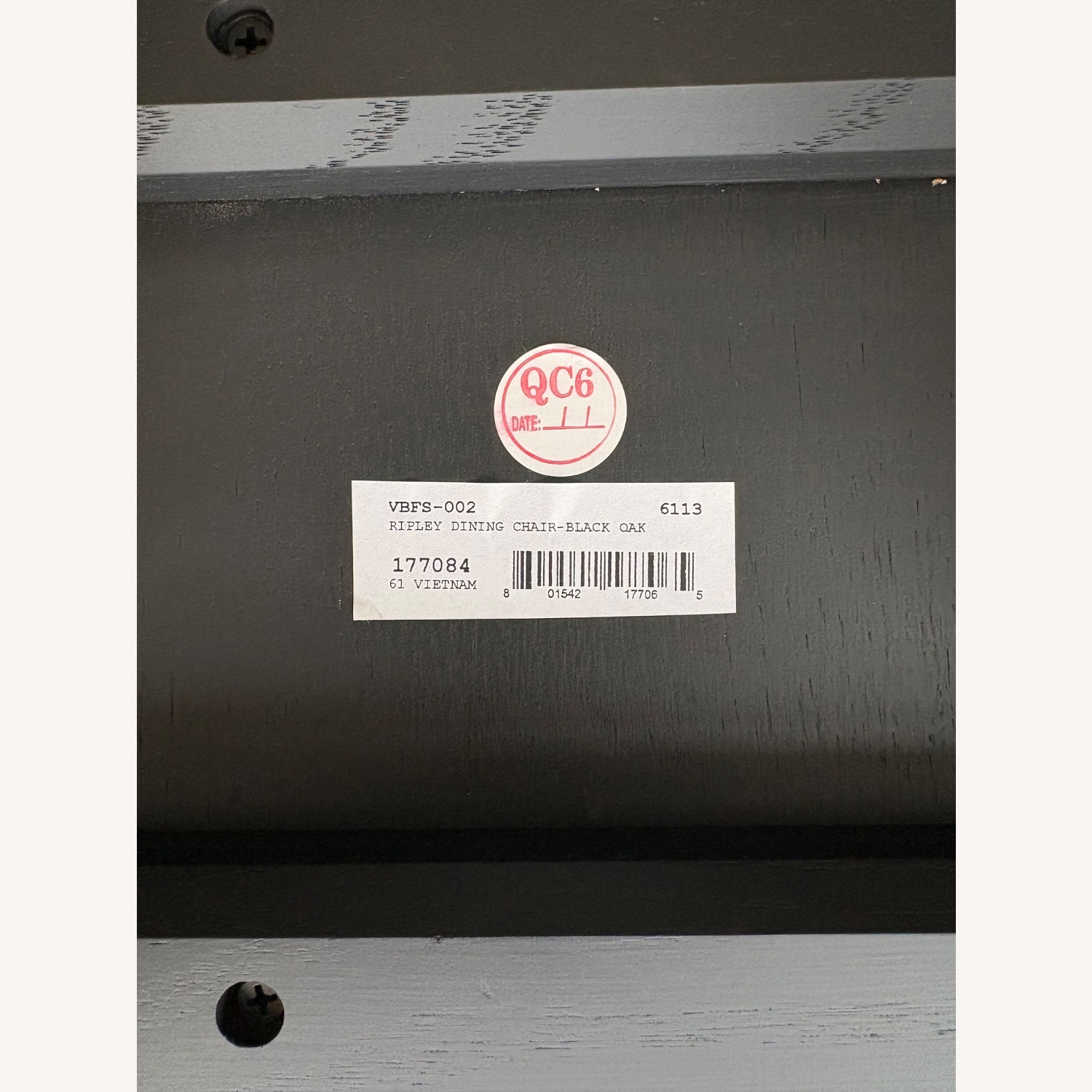 LuxeDecor Globetrotter Black Wood Dining Chairs - image-4