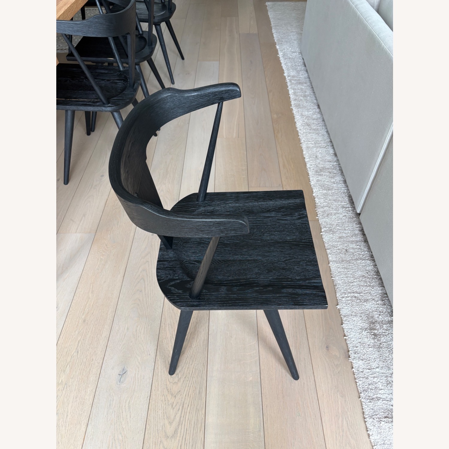 LuxeDecor Globetrotter Black Wood Dining Chairs - image-3