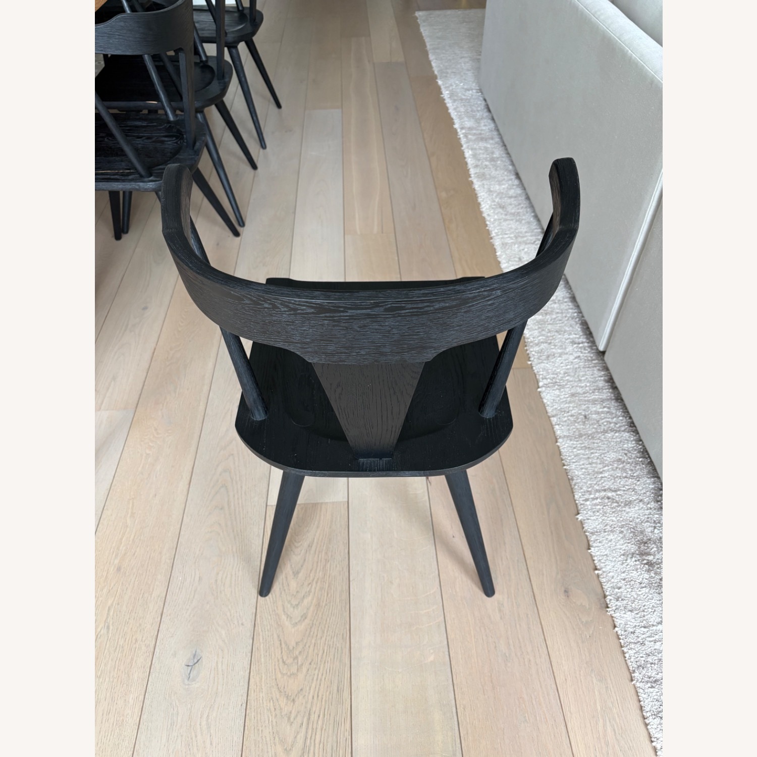 LuxeDecor Globetrotter Black Wood Dining Chairs - image-2