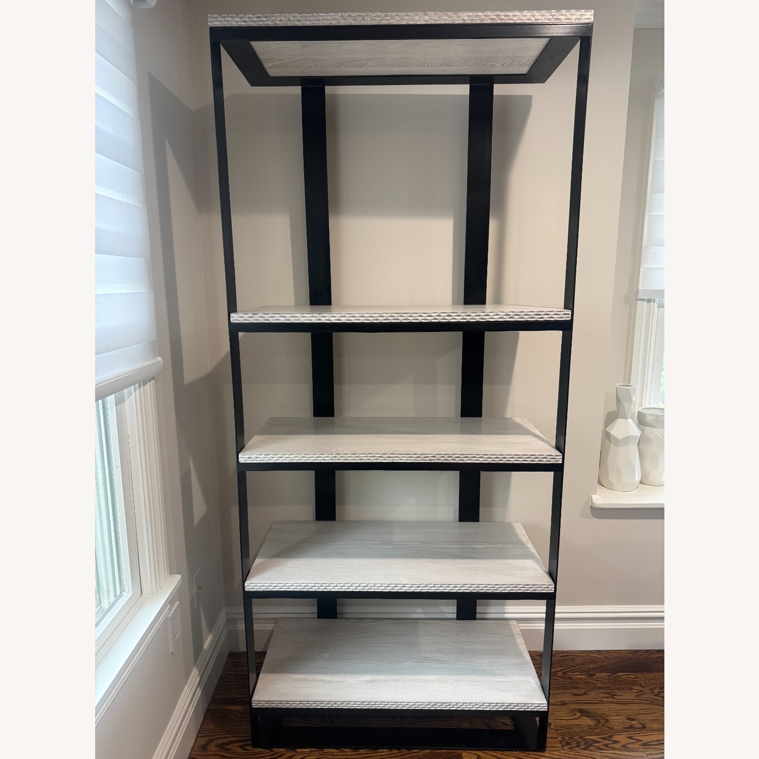 Arteriors Black Iron White Wood  Etagere  - image-1
