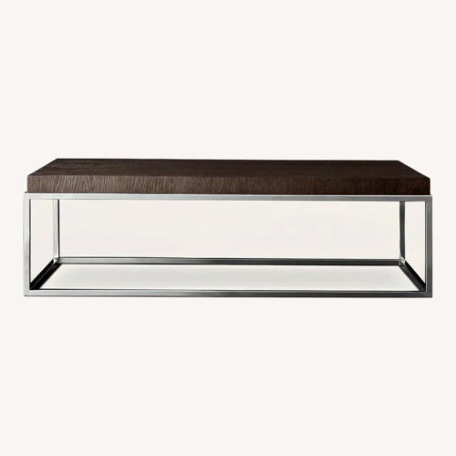 Used Nicholas Oak Rectangular Coffee Table for sale on AptDeco