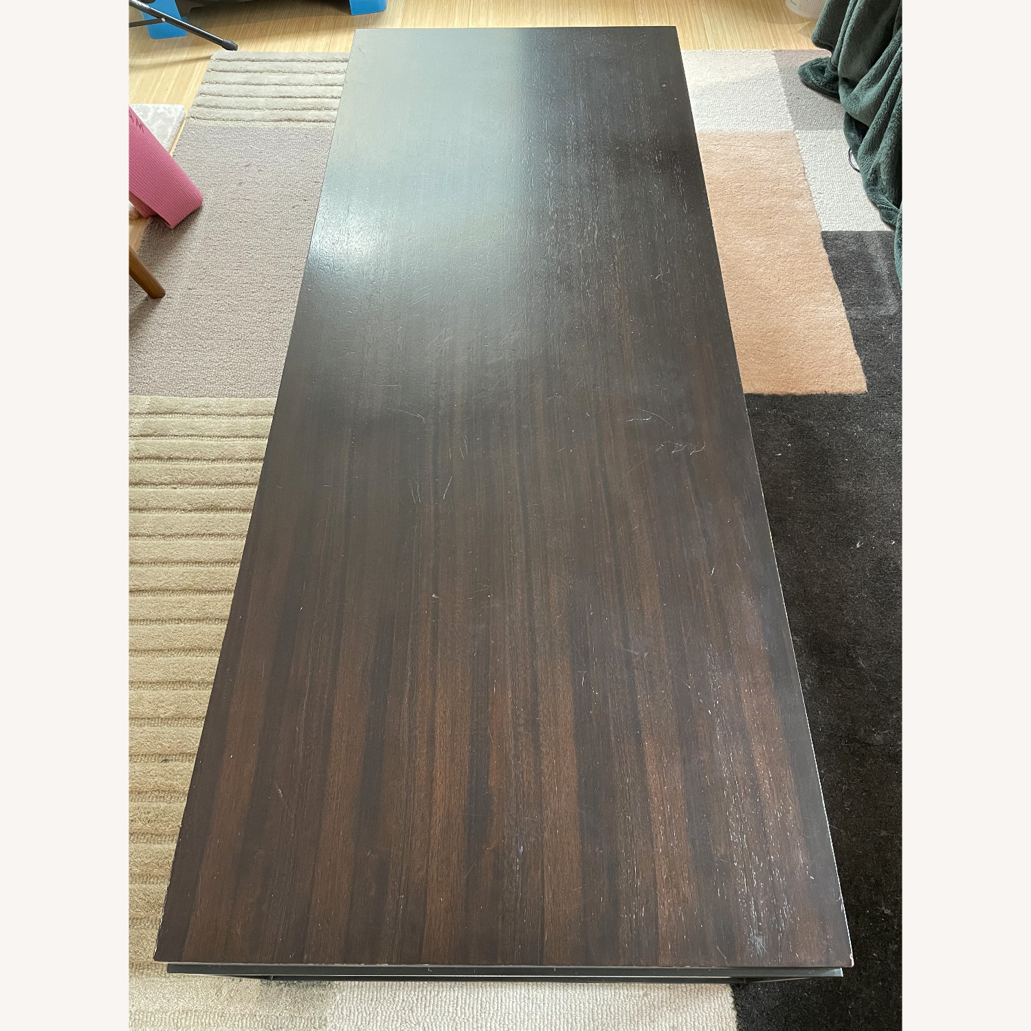 Nicholas Oak Rectangular Coffee Table - image-9