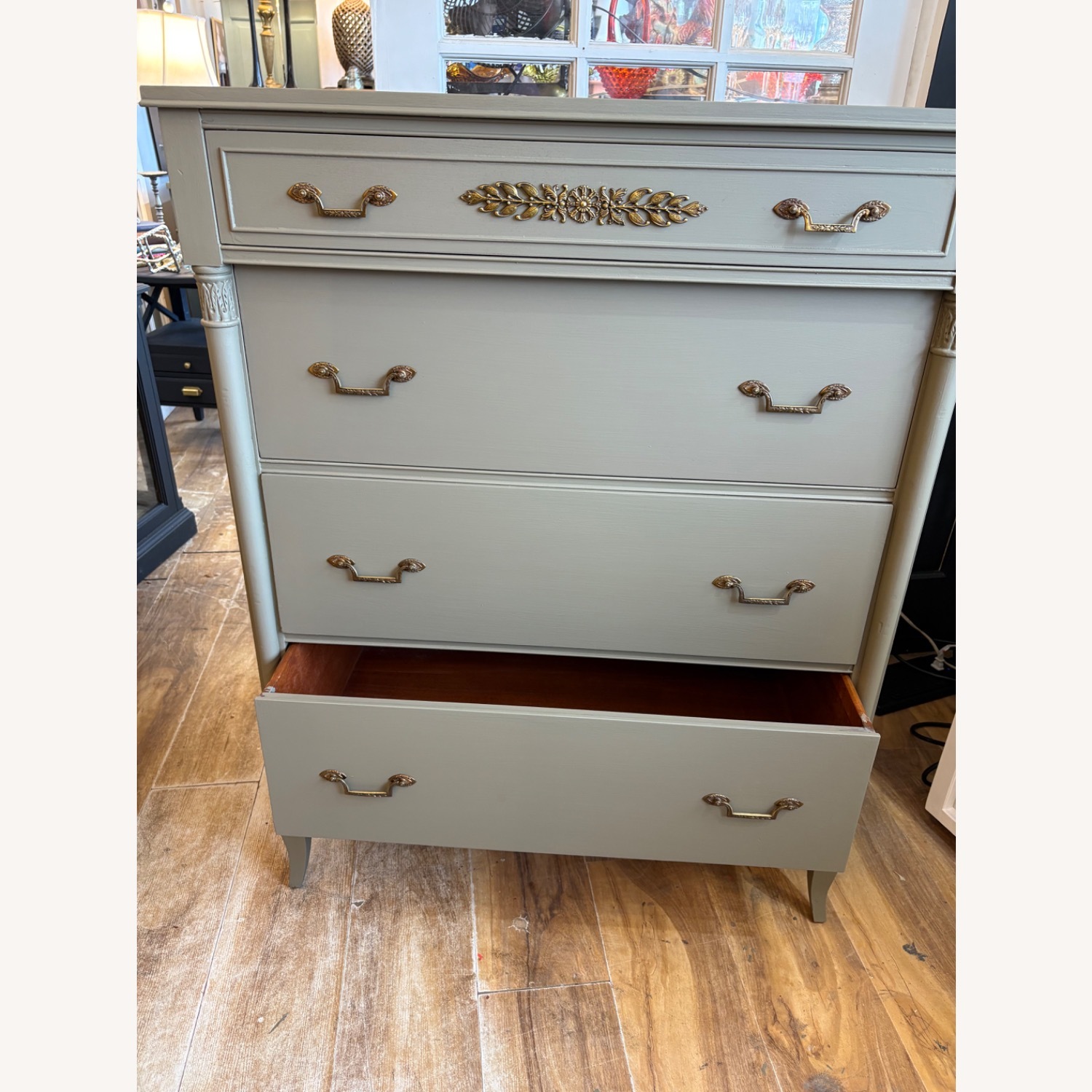 North Shore Furniture Green Wood Dresser - image-2