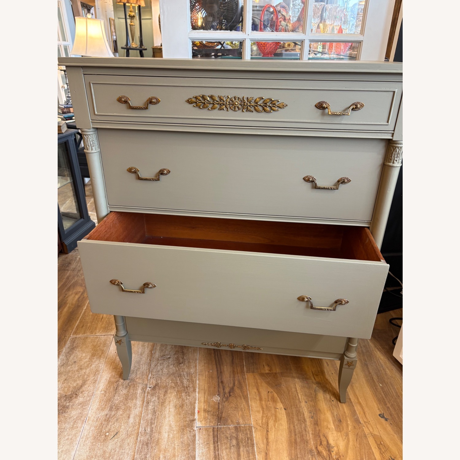 North Shore Furniture Green Wood Dresser - image-3