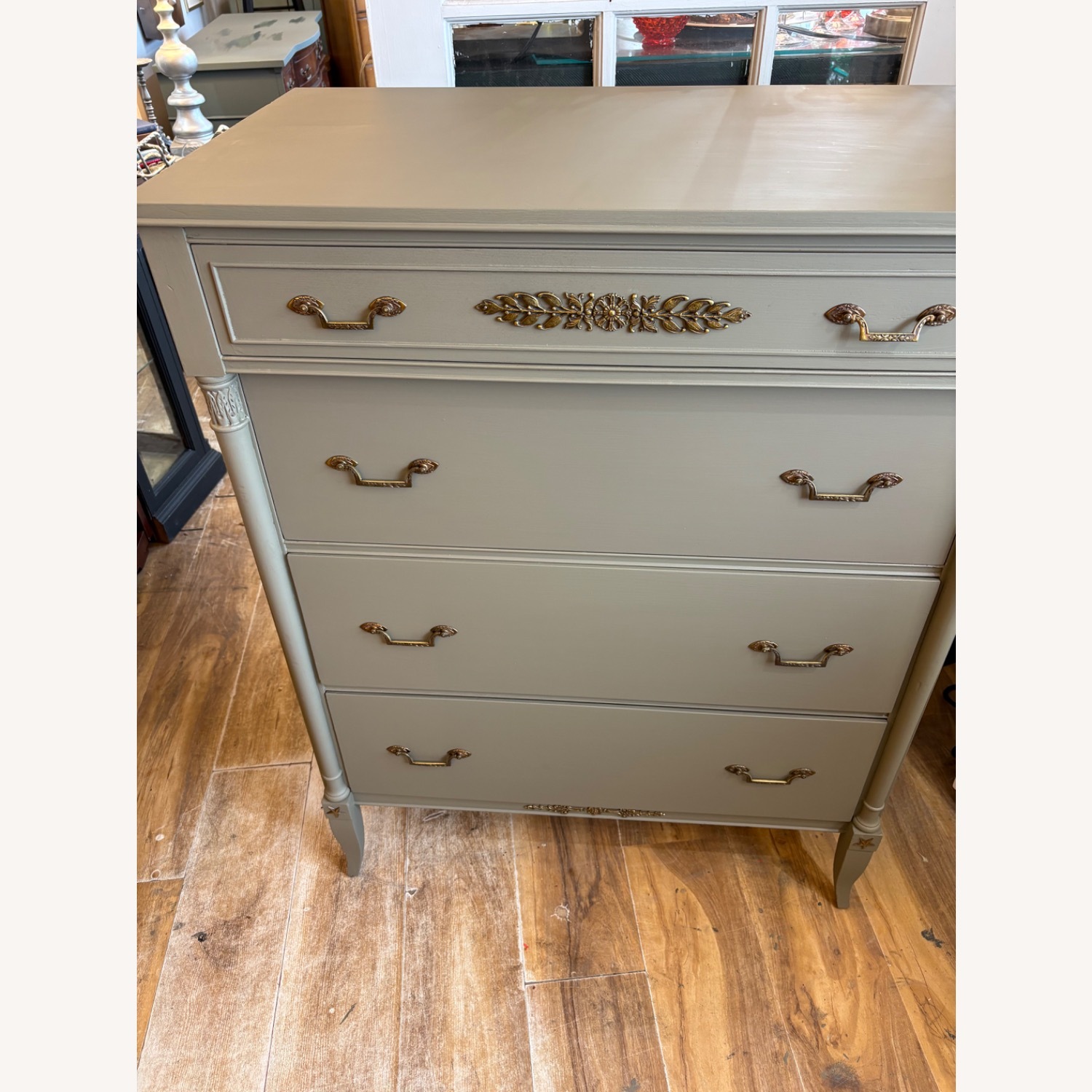 North Shore Furniture Green Wood Dresser - image-1