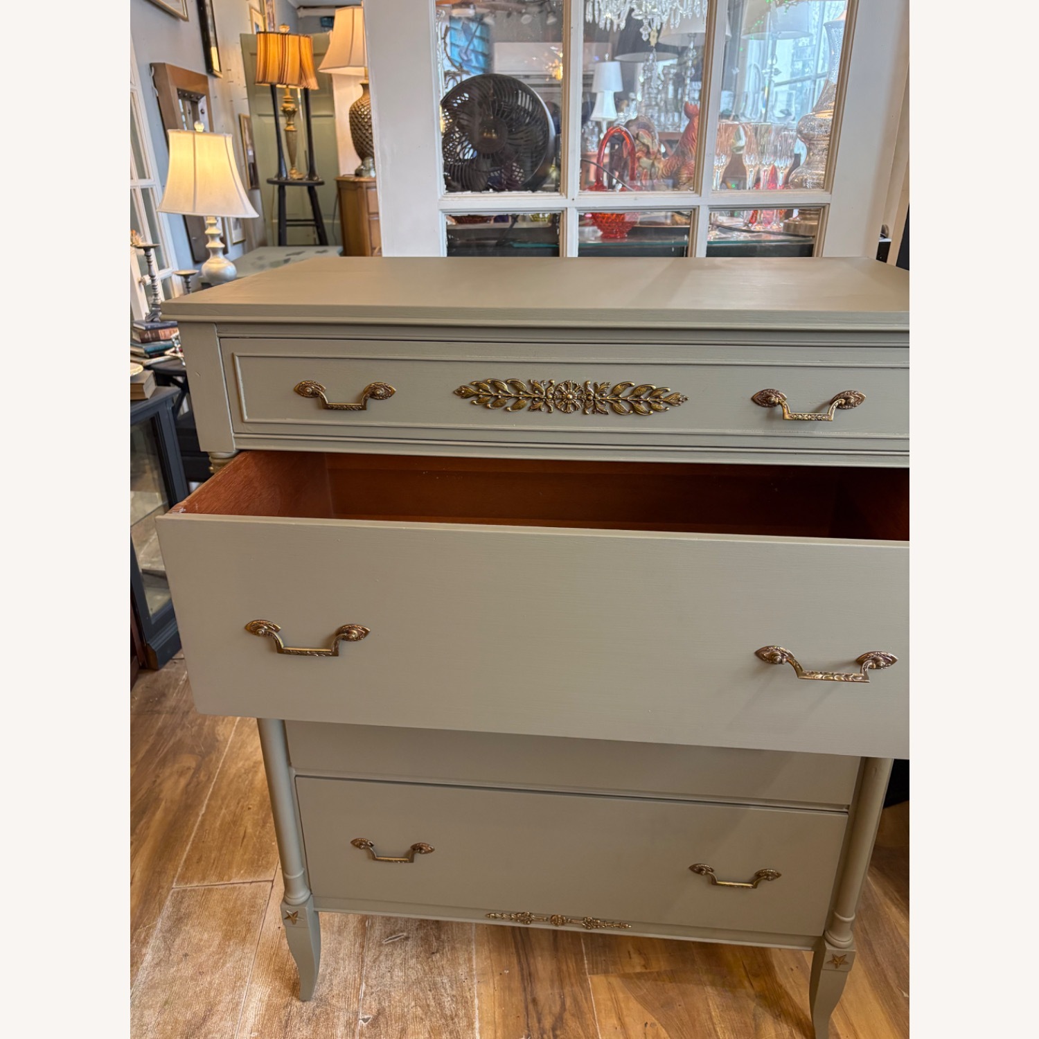 North Shore Furniture Green Wood Dresser - image-4