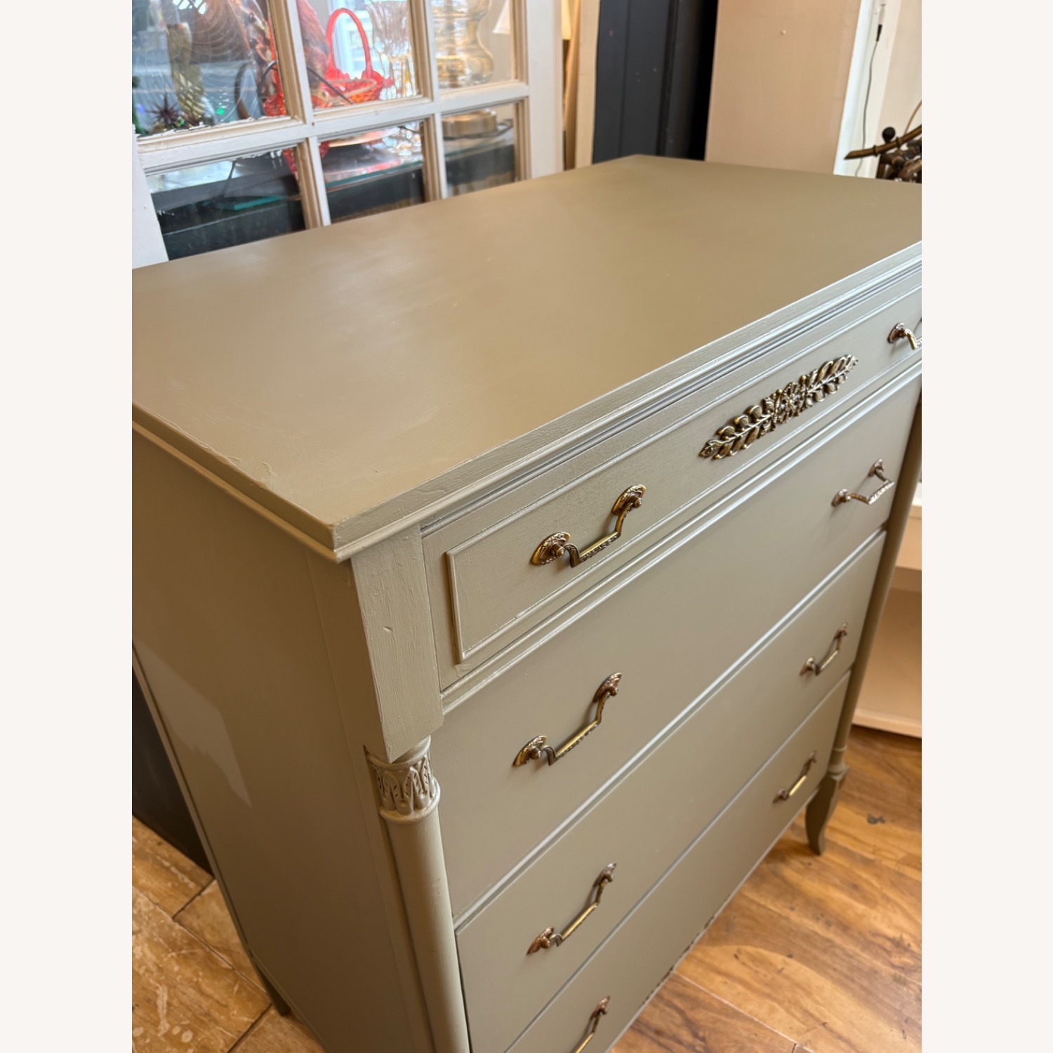 North Shore Furniture Green Wood Dresser - image-8