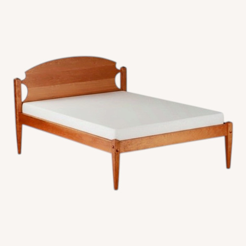 Used Scott Jordan Furniture Light Brown Full Bed for sale on AptDeco