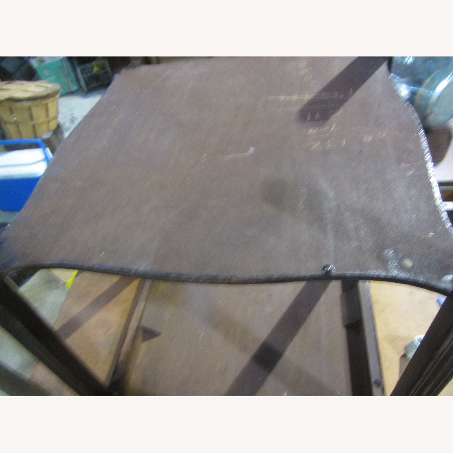 Vintage/Antique Dark Brown Wood Side Table - image-8