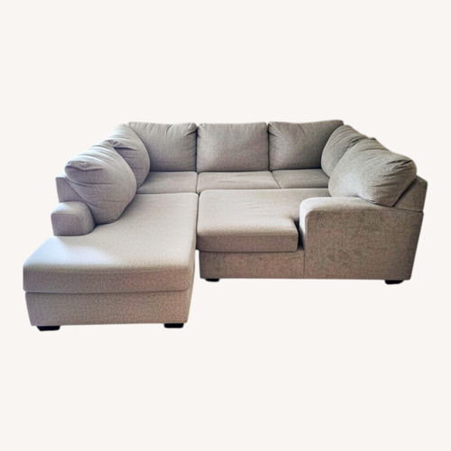 Used Ashley Furniture Light Gray 3+ Piece Sectional for sale on AptDeco
