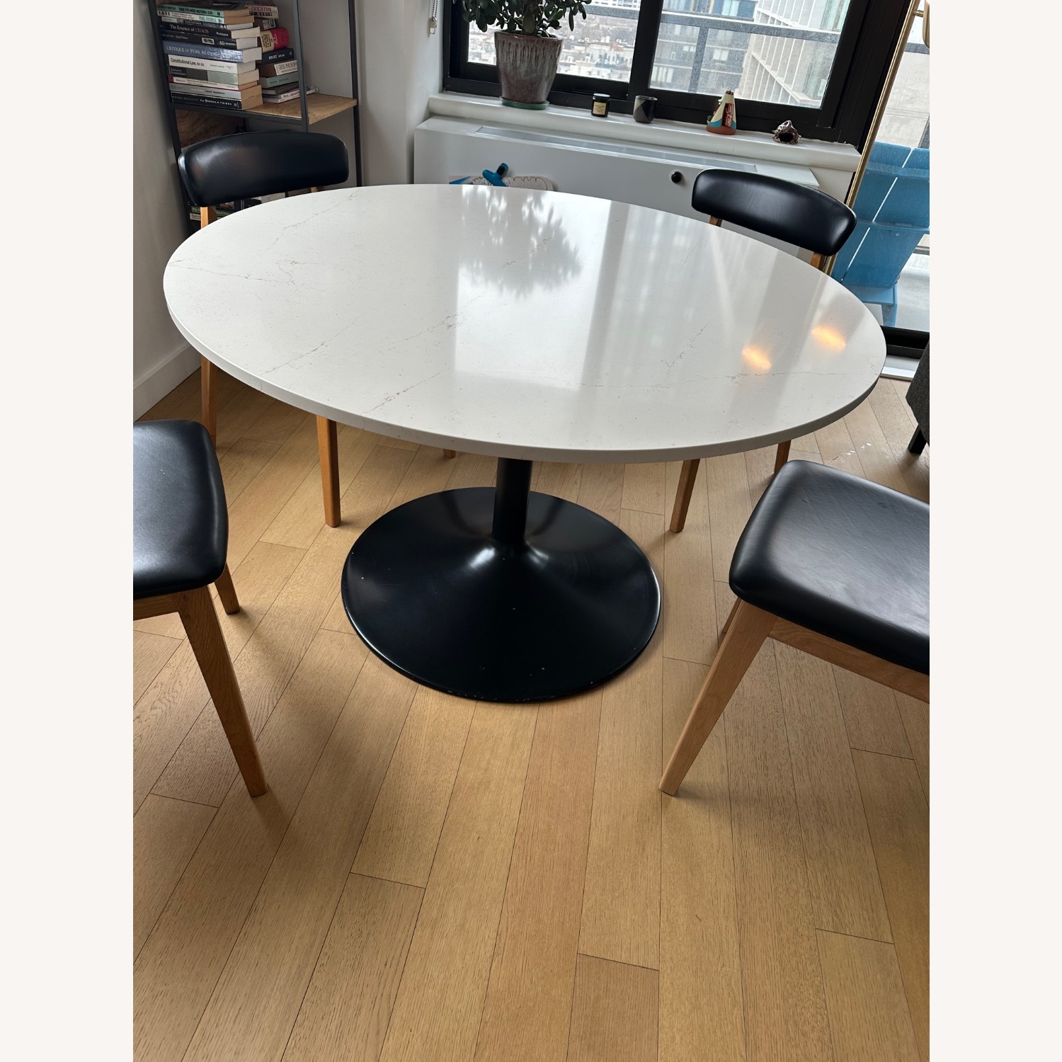 Room & Board Errol Black Leather Dining Chairs - image-7