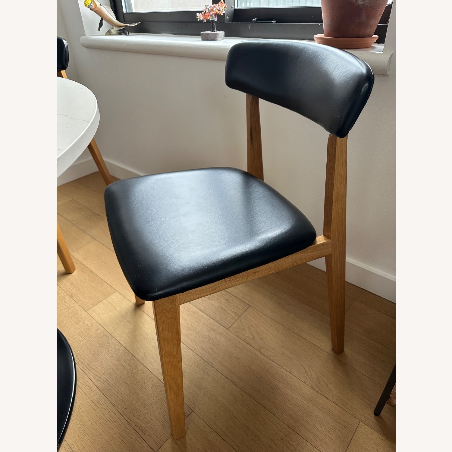 Room & Board Errol Black Leather Dining Chairs - image-3